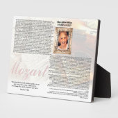 Plaque für Freunde Fotoplatte (Seite)