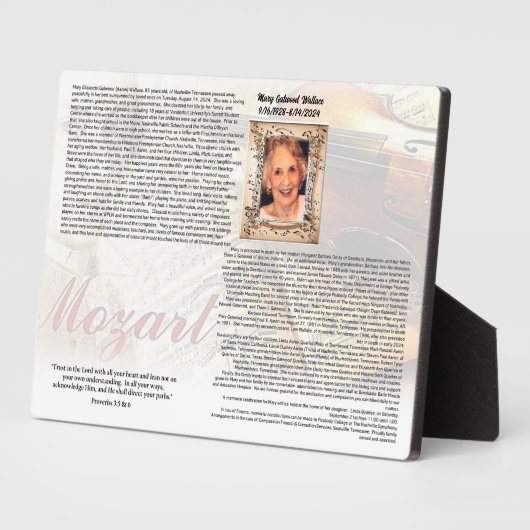 Plaque für Freunde Fotoplatte (Seite)