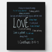 Plaque - Liebe ist ein billiger Mix Fotoplatte (Vorderseite)