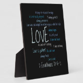 Plaque - Liebe ist ein billiger Mix Fotoplatte (Seite)