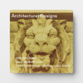 Plaque - Löwenkopf Fotoplatte