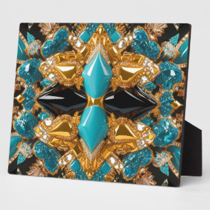 Plaque mit Bahamas Farben Modernes Design Fotoplatte