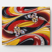 Plaque mit belgischen Farben Modernes Design Fotoplatte (Vorderseite)