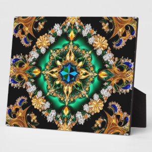 Plaque mit brasilianischen Farben Modernes Design Fotoplatte