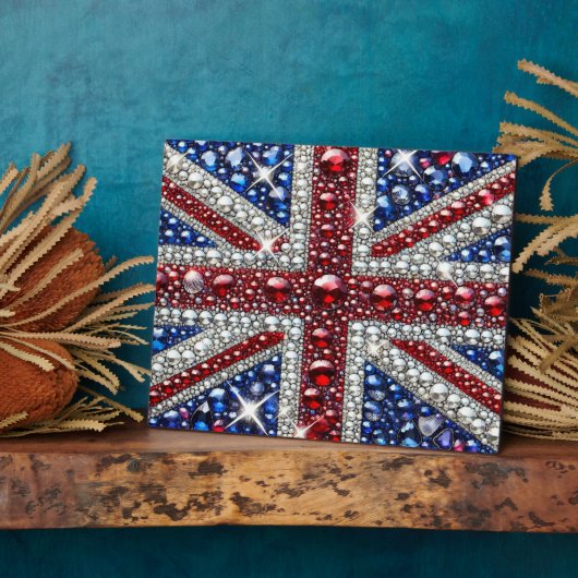 Plaque mit British Colors Modernes Design Fotoplatte (Seite)