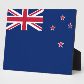 Plaque mit der Flagge Neuseelands Fotoplatte (Seite)