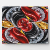 Plaque mit deutschen Farben Modernes Design Fotoplatte (Vorderseite)