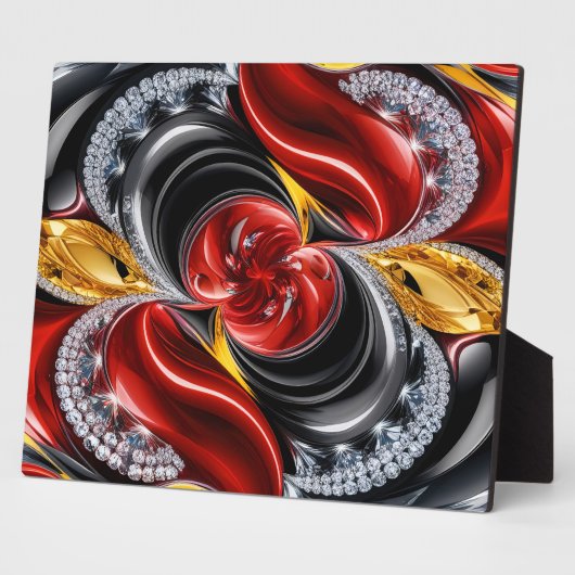 Plaque mit deutschen Farben Modernes Design Fotoplatte (Seite)