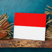 Plaque mit Flagge Indonesiens Fotoplatte (Seite)