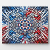 Plaque mit französischen Farben Modernes Design Fotoplatte (Vorderseite)