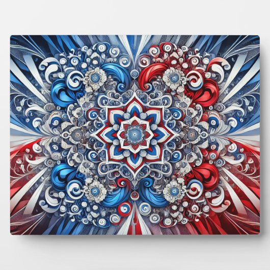 Plaque mit französischen Farben Modernes Design Fotoplatte (Vorderseite)