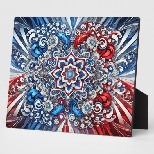 Plaque mit französischen Farben Modernes Design Fotoplatte (Seite)