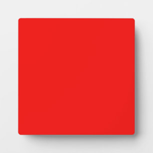 Plaque mit heller Neon Red Background Fotoplatte