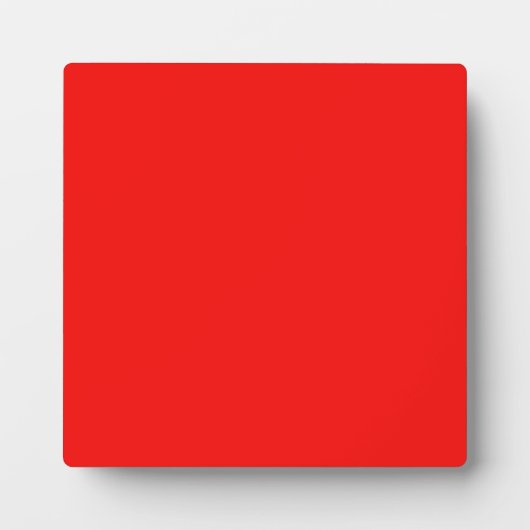 Plaque mit heller Neon Red Background Fotoplatte (Vorderseite)
