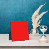 Plaque mit heller Neon Red Background Fotoplatte (InSitu)