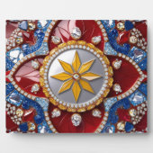 Plaque mit kolumbianischen Farben Modernes Design Fotoplatte (Vorderseite)