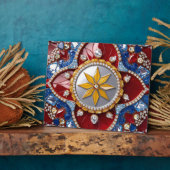 Plaque mit kolumbianischen Farben Modernes Design Fotoplatte (Seite)