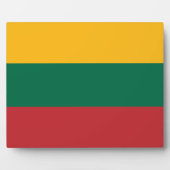 Plaque mit litauischer Flagge Fotoplatte (Vorderseite)