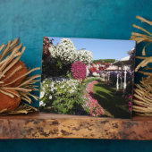 Plaque mit Petunien Fotoplatte (Seite)