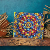 Plaque mit rumänischen Farben Modernes Design Fotoplatte (Seite)