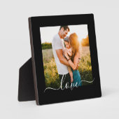 Plaque mit Standbild Liebe Schwarz Fotoplatte (Vorderseite)
