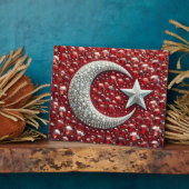 Plaque mit türkischen Farben Modernes Design Fotoplatte (Seite)