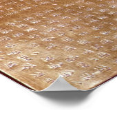 Plaque of Darius I 550-500 v. Chr. Poster (Ecke)