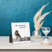 Plaque - Vögel auf Zaun Fotoplatte (InSitu)