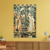 Plaque vom Deckel des Koffers zeigt Leinwanddruck (Insitu (Wohnzimmer))