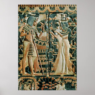 Plaque vom Deckel des Koffers zeigt Poster