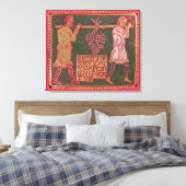 Plaque von einem Kreuz Leinwanddruck (Insitu (Schlafzimmer))