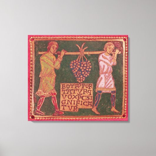 Plaque von einem Kreuz Leinwanddruck (Vorderseite)