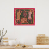 Plaque von einem Kreuz Poster (Küche)