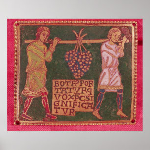 Plaque von einem Kreuz Poster