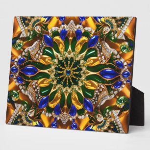 Plaque with Brazil Colors Modernes Design Fotoplatte
