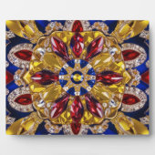 Plaque with Colombia Colors Modern Design Fotoplatte (Vorderseite)
