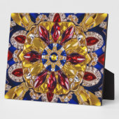 Plaque with Colombia Colors Modern Design Fotoplatte (Seite)