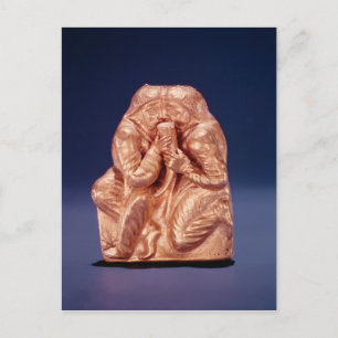 Plaque zeigt zwei Scythians, die ein Getränk teile Postkarte