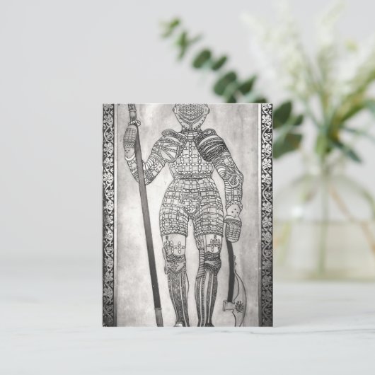 Plaque zur Darstellung der Rüstung von Johanna von Postkarte (Stehend Vorderseite)