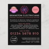 Plasma-Ball, elektrische Werbung Flyer (Vorne)