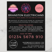 Plasma-Ball, elektrische Werbung Flyer (Vorne)