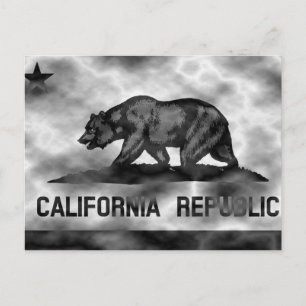 Plasma California Flag Postkarte
