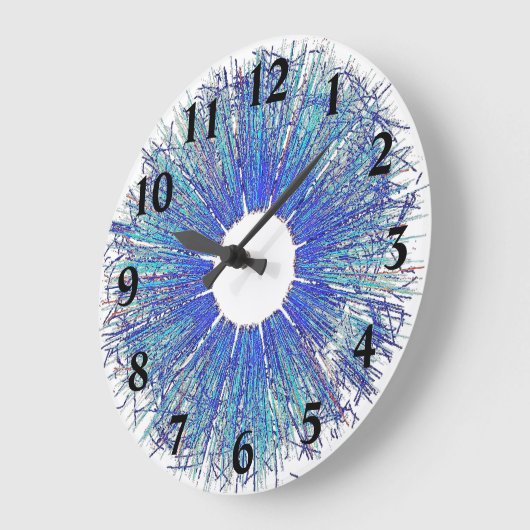 Plasma Debris Große Wanduhr (Winkel)