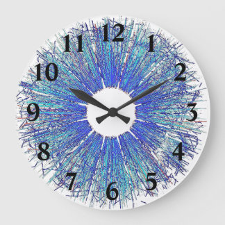 Plasma Debris Große Wanduhr