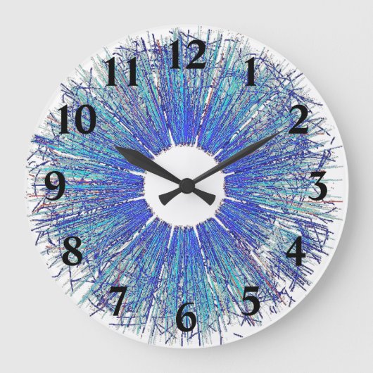 Plasma Debris Große Wanduhr (Vorderseite)