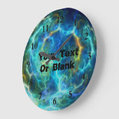 Plasma Electric Große Wanduhr (Winkel)