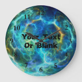 Plasma Electric Große Wanduhr (Vorderseite)