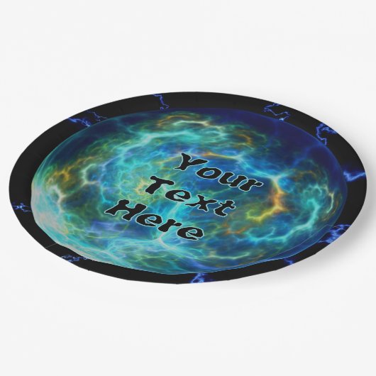 Plasma Electric Pappteller (Schrägansicht)