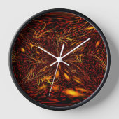 Plasma-Feuerwand Uhr (Vorderseite)