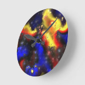plasma fractal pattern runde wanduhr (Winkel)